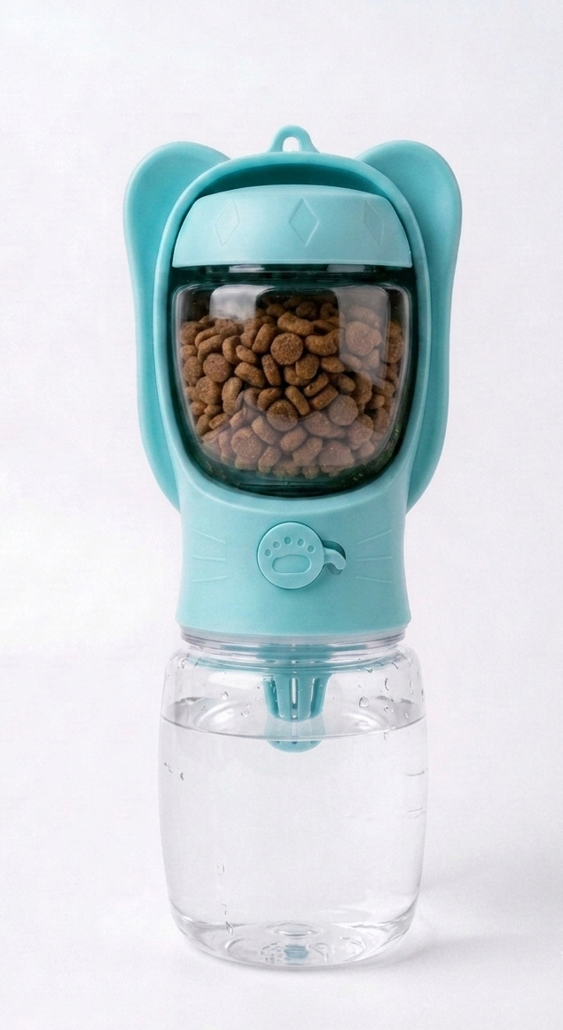 Gourde 2-en-1 bleu 350 ml